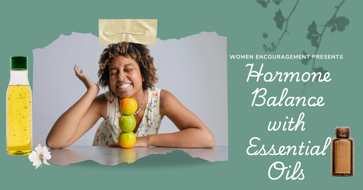 Woman balancing apples