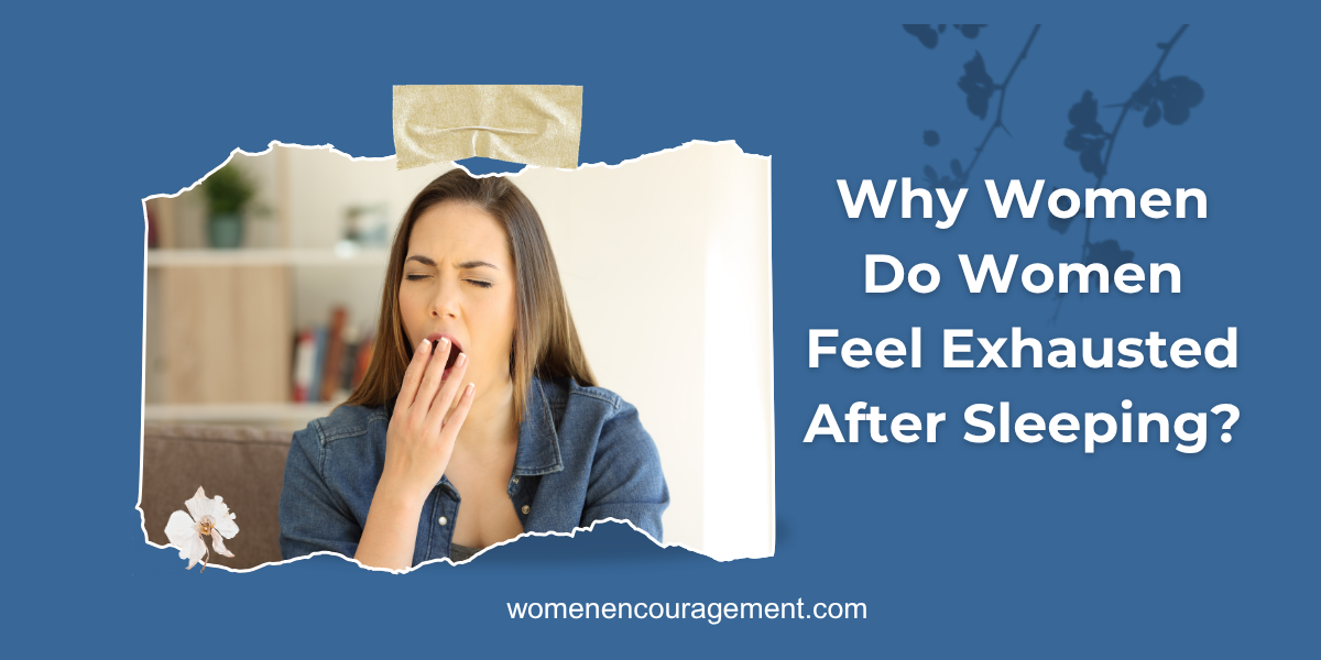 Woman yawning. Why does she still feel tired after sleeping?